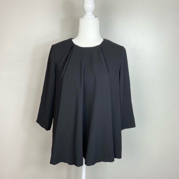 COS Tops - COS Black Pleated Swing Top Blouse 4